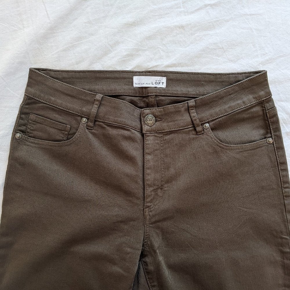 NWT Curvy Skinny Crop Jeans in Tea Green
